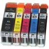 Canon PGI670XL CLI671XL Compatible Ink Cartridge