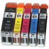 Canon PGI670XL CLI671XL Compatible Ink Cartridge