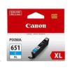 CANON Ink Cartridge CLI651XL Cyan 750 pages High Yield