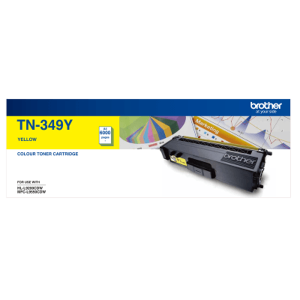 Brother TN349Y Yellow (6000 pages) Toner Genuine