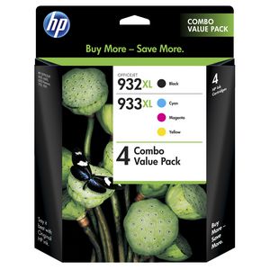 HP 932XL and 933XL Ink Combo Value 4 Pack