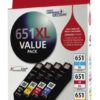 Canon CLI651XLVP Hi Capacity Value Pack Bk/C/M/Y
