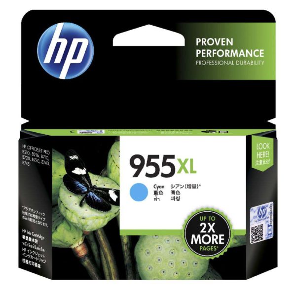 HP 955XL Cyan Hi Capacity genuine Ink Cartridge