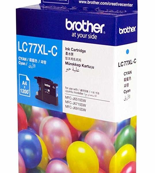 Brother LC77XL Cyan genuine Ink Cartridge