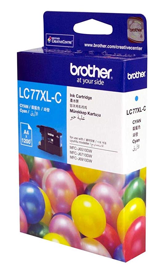 Brother LC77XL Cyan genuine Ink Cartridge