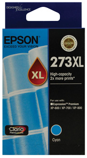 Epson 273XL High Capacity Cyan Ink Cartridge genuine