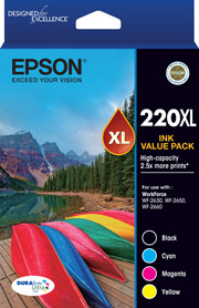 Epson 220XL High Capacity Ink Value Pack