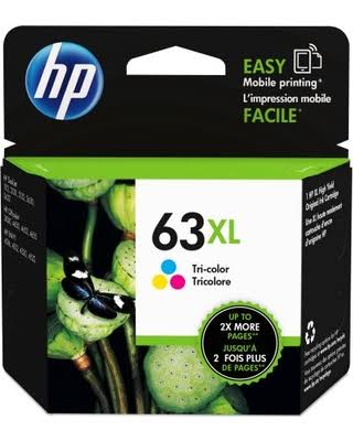 HP 63XL High Capacity Colour ink Cartridge