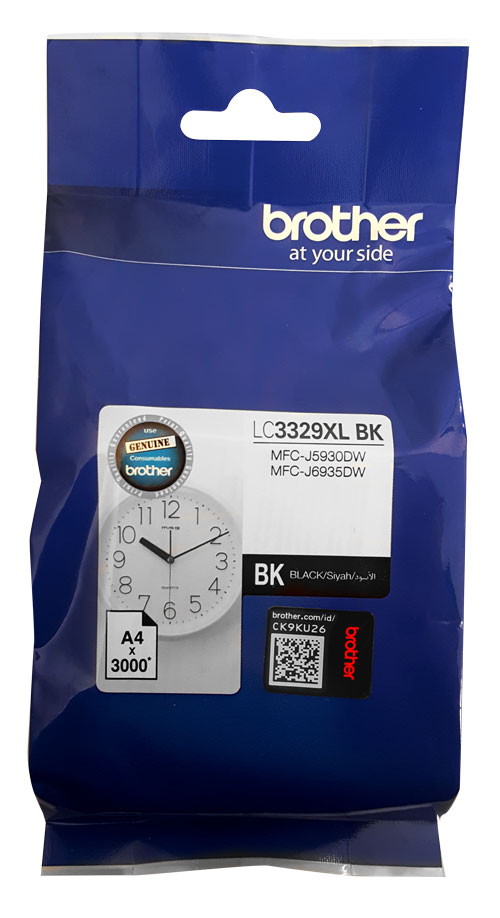Brother LC3329XL BK Super High Yield Ink Cartridge genuine
