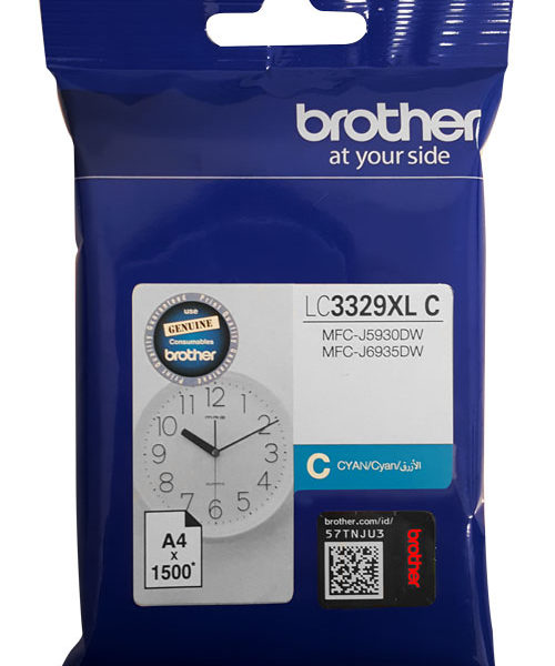 Brother LC3329XL Cyan High Yield Ink Cartridge genuine