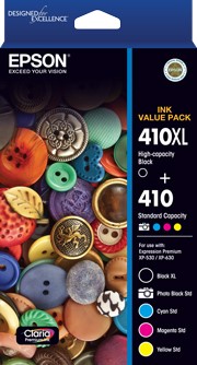Epson 410XL Black plus 4 Std Colours Value Pack