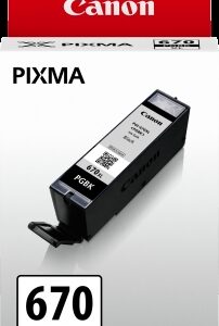 CANON Ink Cartridge PGI670XL Black High Yield