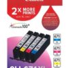 Canon CLI671XLVP Hi Capacity Value Pack Bk/C/M/Y