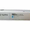 HP 981YC Cyan Hi Capacity genuine Ink Cartridge