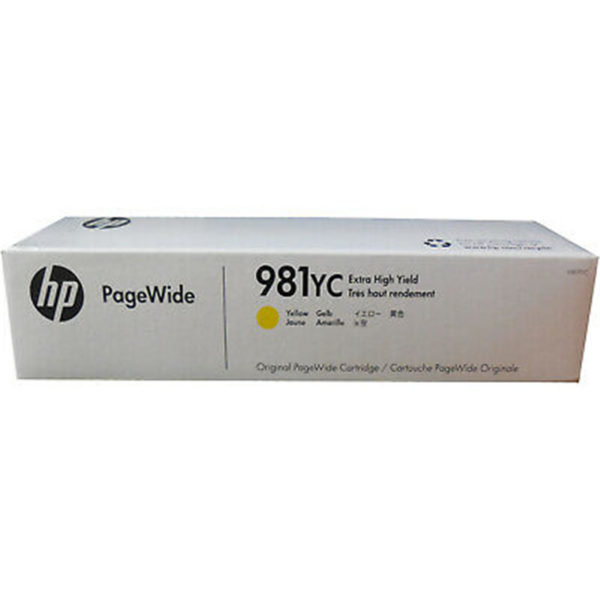 HP 981YC Yellow Hi Capacity genuine Ink Cartridge