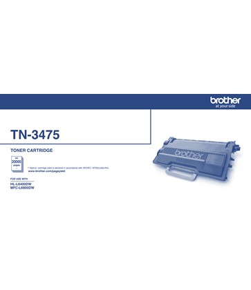 Brother TN3475 TN-3475 Toner Cartridge Genuine - 20000 Pages