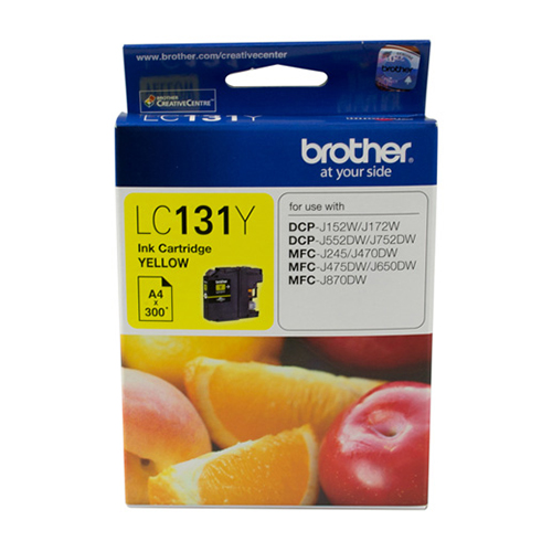 Brother LC131Y Yellow genuine Ink Cartridge