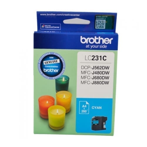 Brother LC231C Cyan genuine Ink Cartridge