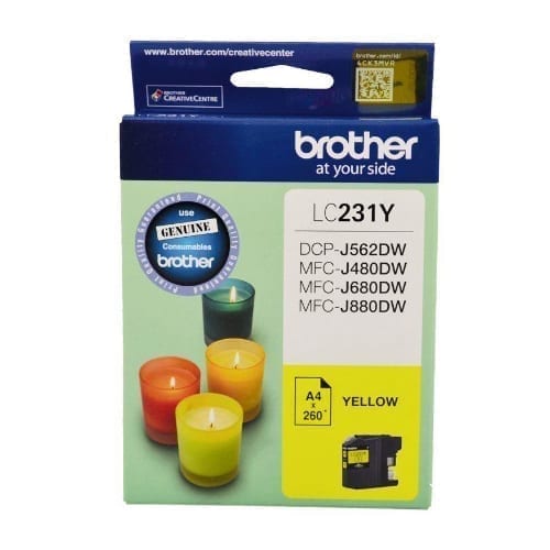 Brother LC231Y Yellow genuine Ink Cartridge