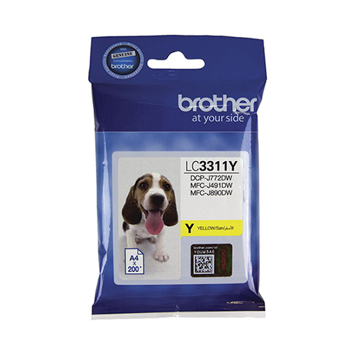 Brother LC3311Y Yellow genuine Ink Cartridge