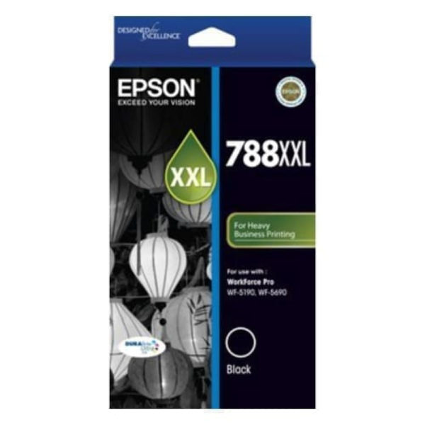 Epson 788XXL DURABrite Ultra Black Ink Cartridge Genuine