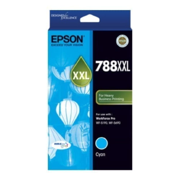 Epson 788XXL DURABrite Ultra Cyan Ink Cartridge Genuine