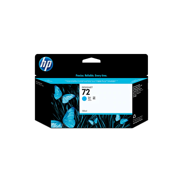 Genuine HP No 72 C9371A High Yield Cyan Ink 130ML
