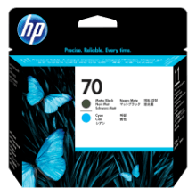 Genuine HP No 70 C9404A Matte Black & Cyan Printhead