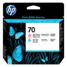 Genuine HP No 70 C9405A Light Cyan & Light Magenta Printhead
