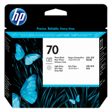 Genuine HP No 70 C9407A Photo Black & Light Grey Printhead