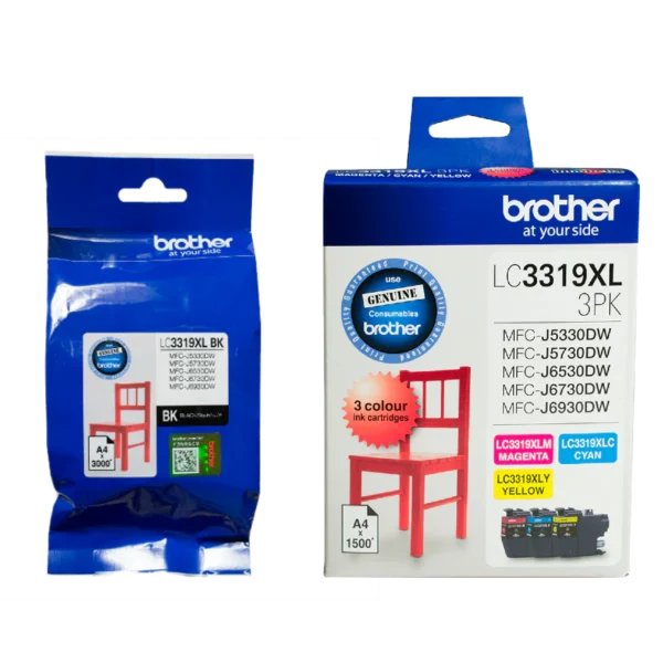 Brother LC3319XL 4PK Hi Yield Ink Cartridge