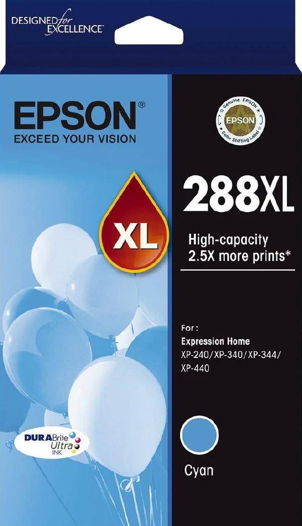 Epson 288XL High Capacity Cyan Ink Cartridge