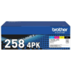 Brother Toner TN2584PK 4-Pack Toners Genuine- Box was opened and the Black toner bag was opened