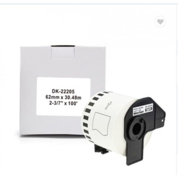 Compatible Brother DK22205 62MM P-Touch Paper Tape