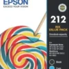Epson 212 Standard Capacity Ink Cartridge Value Pack