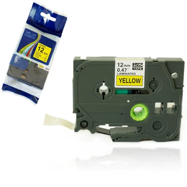 Compatible Brother TZe631 12mm Black Text On Yellow Tape - 8 metres