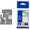 Compatible Brother TZe135 12mm While Text On Clear Tape - 8 metres