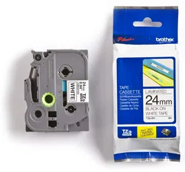 Compatible Brother TZe251 24mm Black Text On White Tape - 8 metres