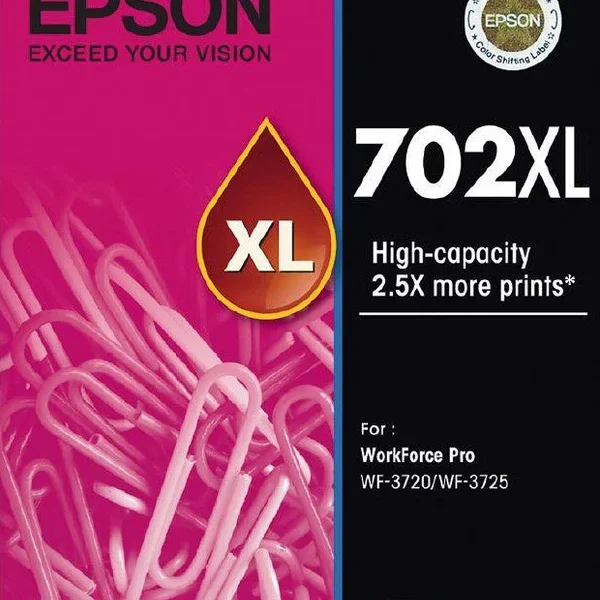 Epson 702XL High Capacity Magenta Ink Cartridge genuine