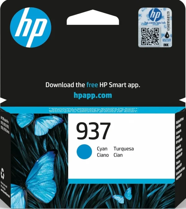 HP 937 Cyan ink Cartridge