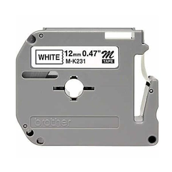 Compatible Brother M-K231 / MK231 Compatible Tape 12mm Black on White