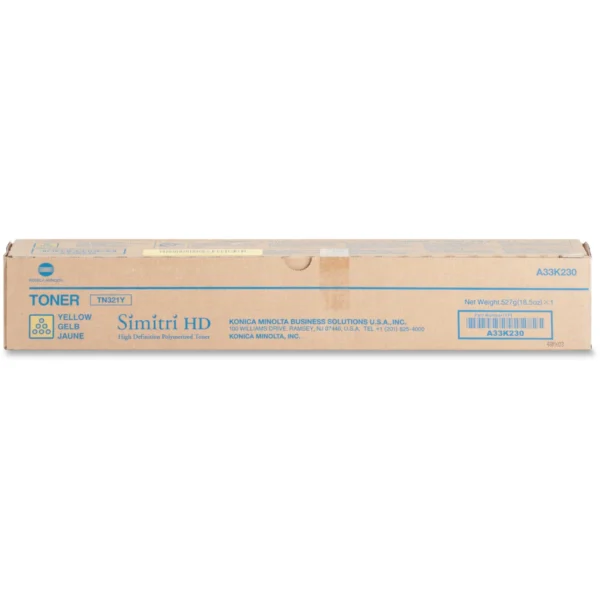 TN321Y Konica Minolta TN321Y Toner Cartridge Genuine