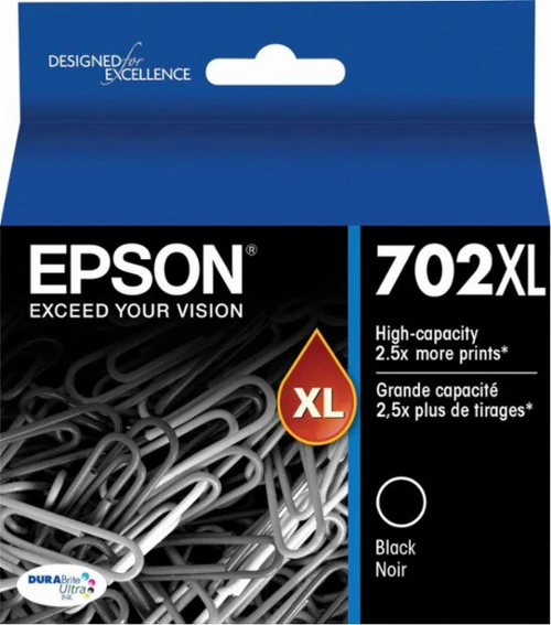 hp 702xl bk Epson 702XL High Capacity Black Ink Cartridge genuine