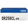 brdr258cl Brother DR258 DR-258 Drum Genuine 4 Pack
