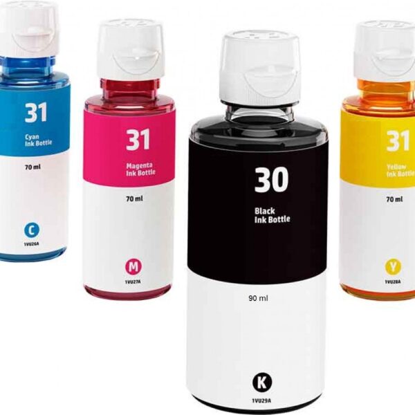 Compatible HP 31 CYM(70ML)  HP30 Black(90ML) SmartTank Ink Bottles