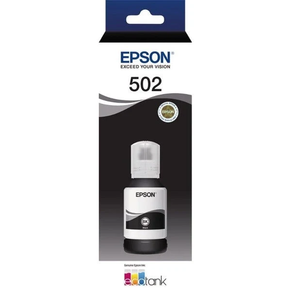 Epson T502 Black Ink Bottle genuine