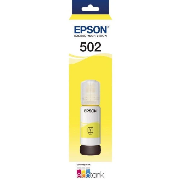 Epson T502 Yellow Ink Bottle genuine