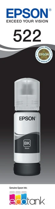 T522 BK Epson T522 Black Ink Bottle genuine