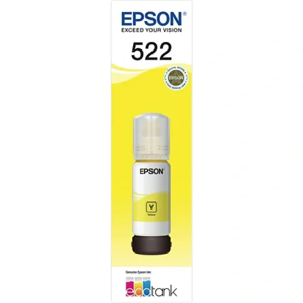 T522 Y Epson T522 Yellow Ink Bottle genuine